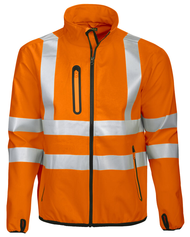 6412 3-LAGIGE SOFTSHELL-JACKE EN ISO 20471 KLASSE 3