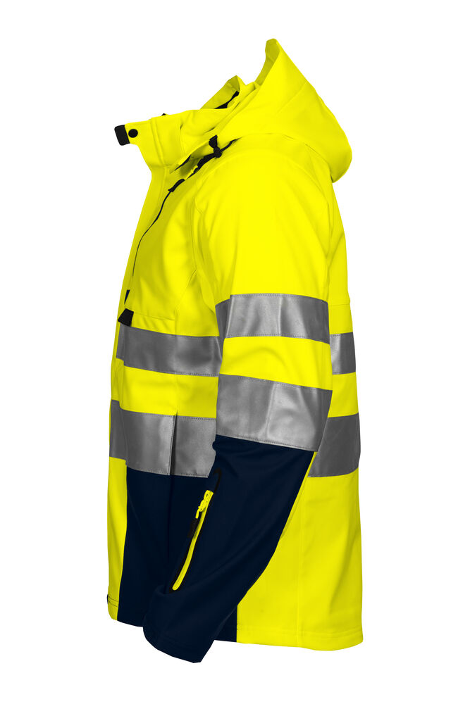 6419 FUNKTIONNELLE SOFTSHELL-JACKE EN ISO 20471 KLASSE 3/2