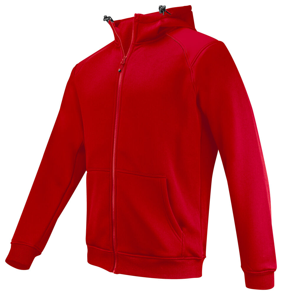 2133 KAPUZENJACKE FULL ZIP MIT KONTRASTELEMENTEN