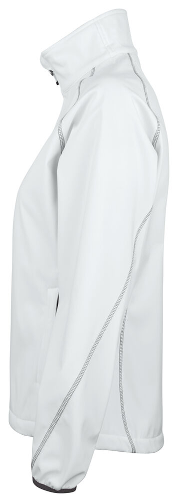 2423 DAMEN SOFTSHELL JACKE MIT KONTRASTELEMENTEN