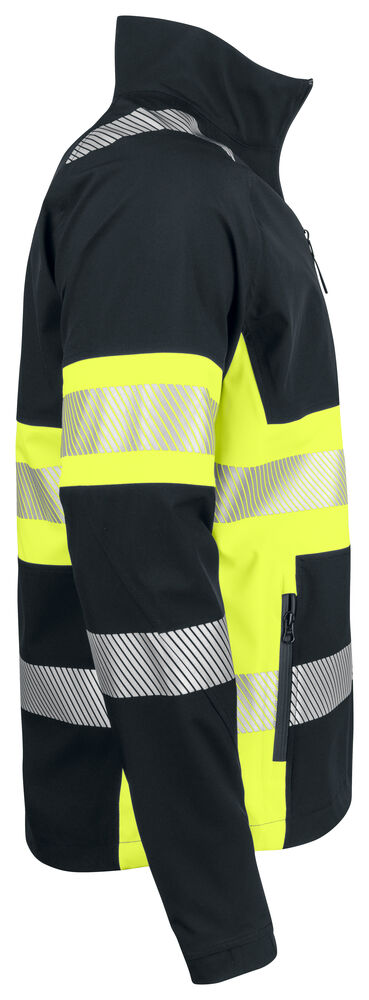 6442 WIND- UND WASSERDICHTE SOFTSHELL JACKE EN ISO 20471 KLASSE 1