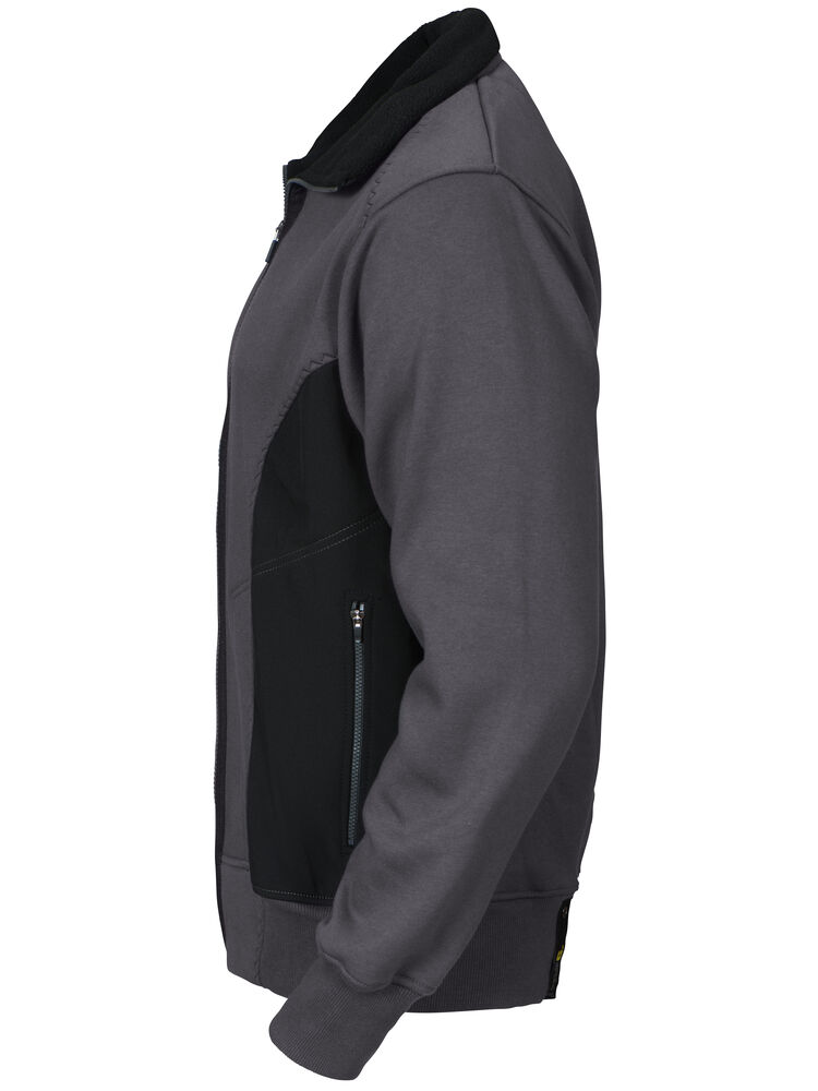 2121 SWEATSHIRT JACKE MIT KONTRAST REISSVERSCHLUSS